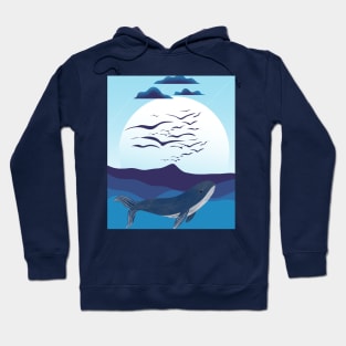 Whale In The Ocean Hoodie